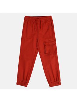 MINI KLUB - Boys Woven Jogger Pant -Rust Red