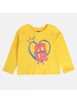 MINI KLUB - Girls Knit T-shirt -Yellow