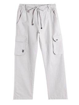 CAVIO - Boys Casual Cargo Pants with Multiple Pockets Grey