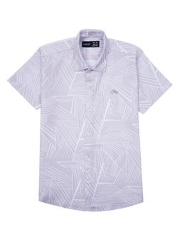 CAVIO - Boys Regular Fit Causal Half Sleeves Shirt Purple