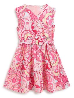 Guess - Pink V-Neck A-Line Dress