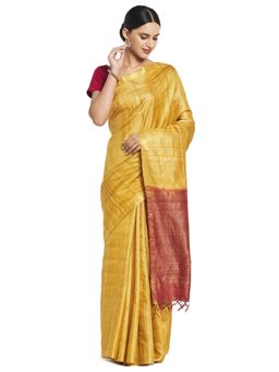Fabindia - Silk Woven Sari (Yellow)