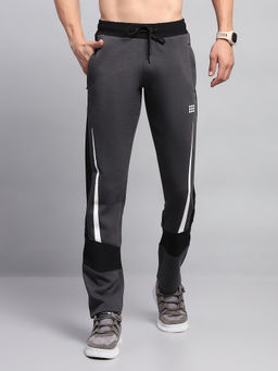 Rock.it - Men Black Colorblock Trackpant