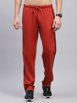 Monte Carlo - Men Maroon Solid Trackpant