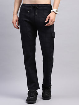 Monte Carlo - Men Black Checks Trackpant