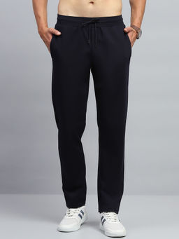 Monte Carlo - Men Navy Blue Solid Trackpant