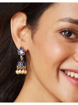 Fabindia - Blue Jhumka Earrings