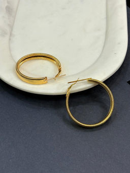 Niska - Gold Plated Stainless Steel Tarnish-Free Hoops