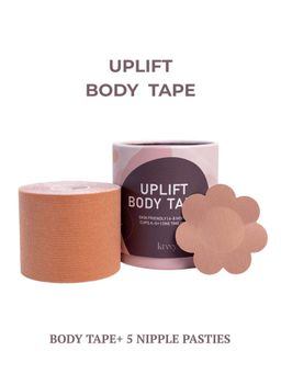 Krvvy - Beige Up Lift Body Tape Kit Invisible with 5 Pairs of Nipple Pasties