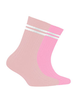 Footprints - Bamboo Anti-Odour Ribbed Socks For Kids Multi-Color (Pack of 2)