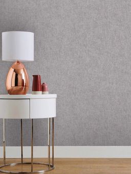 Excel - Wallpaper Cotton Duck In Grey