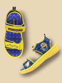 Kidsville - Minions Printed Sandals for Boys - Blue