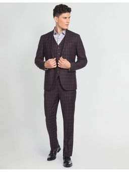 Arrow - Reversible Waistcoat Tartan Check Three Piece Suit (Set of 3)