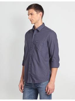 Arrow Sports - Micro Check Slim Casual Shirt
