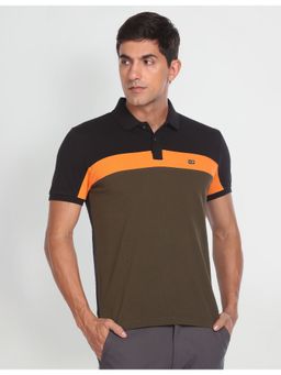 Arrow Sports - Colour Block Cotton Polo Shirt