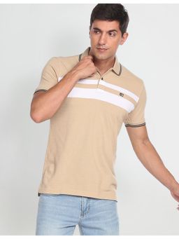 Arrow Sports - Horizontal Stripe Cotton Polo Shirt