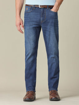 U.S. Polo Assn. Denim Co. - Men Cole Comfort Fit Mid Rise Blue Jeans