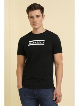 Allen Solly - Men Black Crew Neck T-shirt