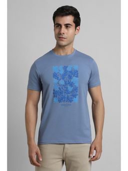 Simon Carter - Half Sleeves Blue T-shirt