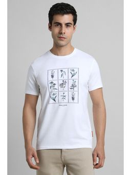 Simon Carter - Half Sleeves White T-shirt