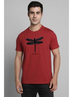 Simon Carter - Half Sleeves Red T-shirt