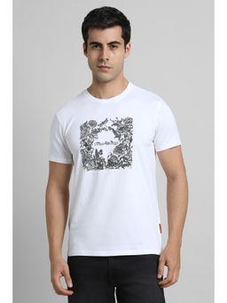 Simon Carter - Half Sleeves White T-shirt