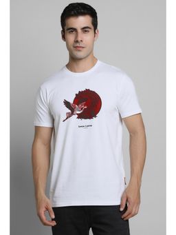 Simon Carter - Half Sleeves White T-shirt