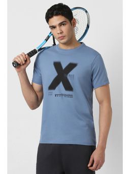 Van Heusen - Men Blue Crew Neck T-shirt