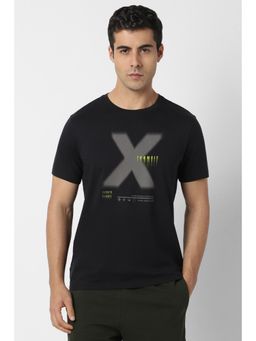 Van Heusen - Men Black Crew Neck T-shirt