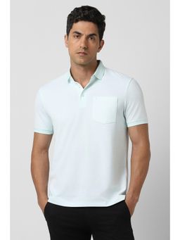 Van Heusen - Men Green Textured Polo T-shirt