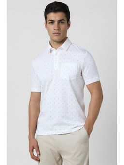 Van Heusen - Men Maroon Printed Polo T-shirt