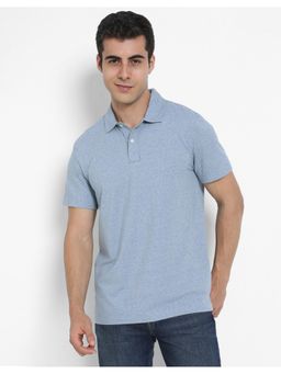 American Eagle - Men Blue Logo Club Polo T-shirt