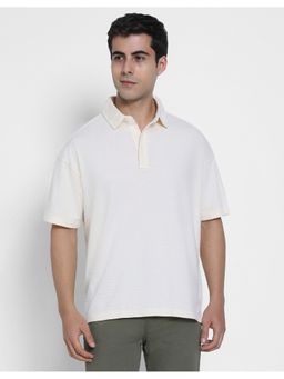 American Eagle - Men Cream Polo T-shirt