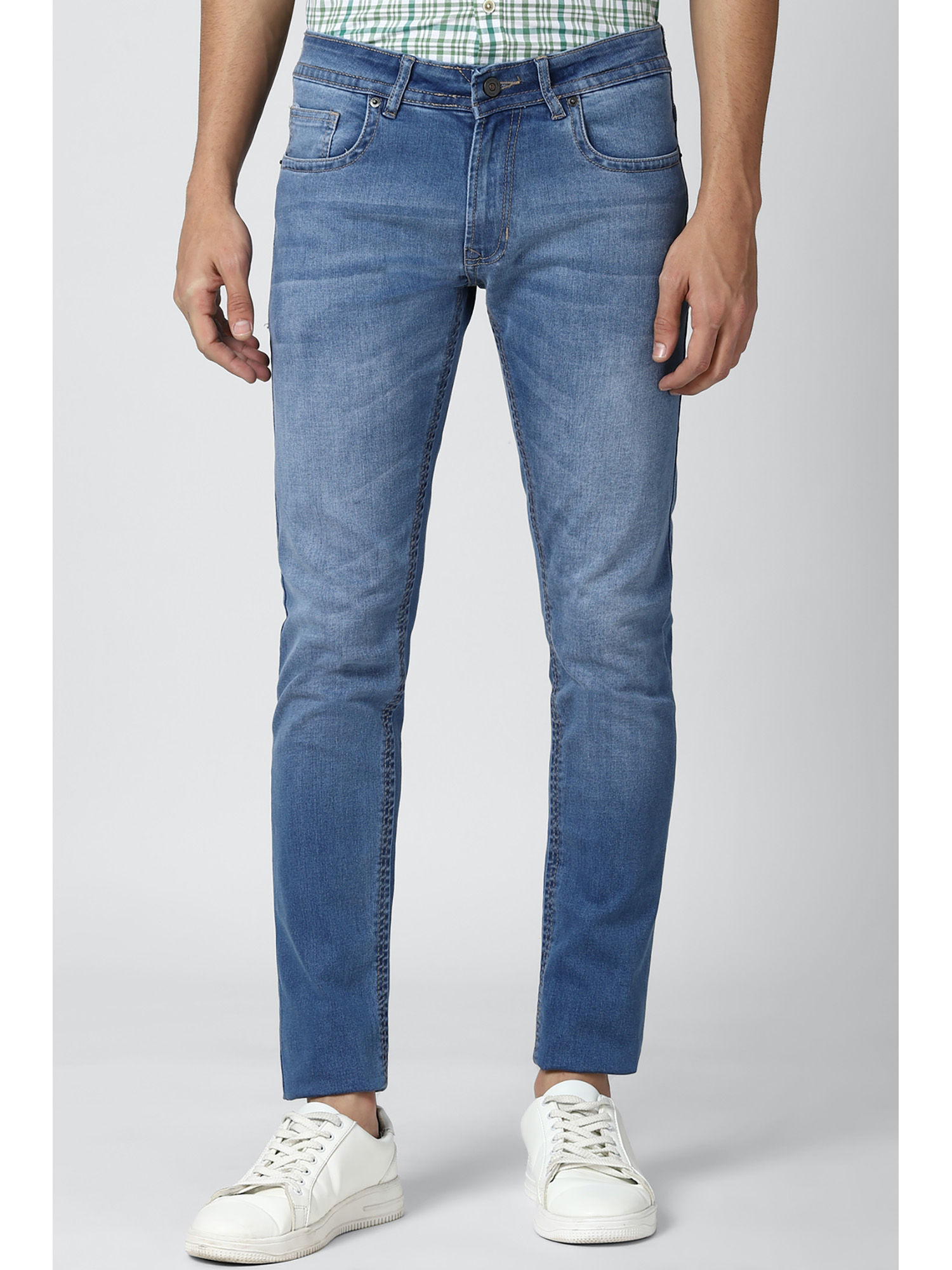 Buy Peter England Jeans Men Blue Jeans 