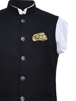 CHOKORE - Men Plaids Line Printed Multi-Color Pocket Square