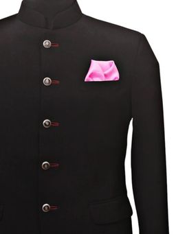 CHOKORE - Men Solid/Plain Pink Pocket Square