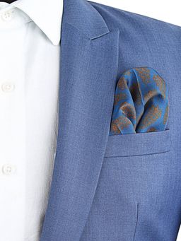 CHOKORE - Men Printed Blue Pocket Square