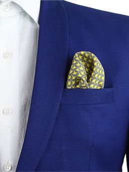 CHOKORE - Men Printed Green Pocket Square