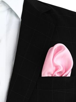 CHOKORE - Men Solid/Plain Pink Pocket Square