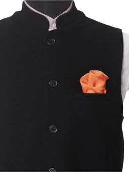 CHOKORE - Men Solid/Plain Rust Pocket Square