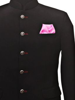 CHOKORE - Men Solid/Plain Pink Pocket Square