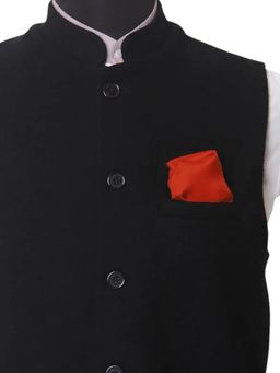 CHOKORE - Men Solid/Plain Rust Pocket Square