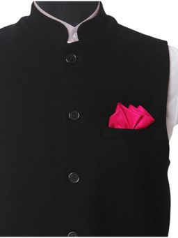 CHOKORE - Men Solid/Plain Pink Pocket Square