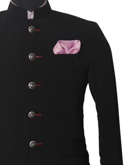 CHOKORE - Men Solid/Plain Purple Pocket Square