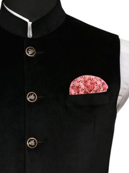 CHOKORE - Men Printed Pink Pocket Square