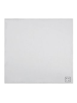 CHOKORE - Men Solid/Plain Silver Pocket Square