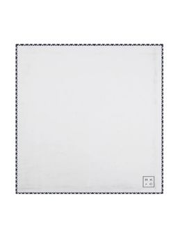 CHOKORE - Men Solid/Plain Silver Pocket Square