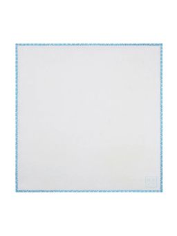 CHOKORE - Men Solid/Plain Silver Pocket Square