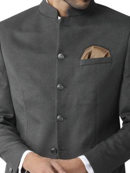 CHOKORE - Men Solid/Plain Brown Pocket Square
