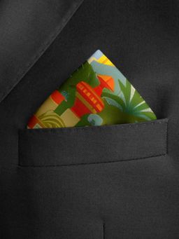 CHOKORE - Men Arte Collection Printed Multi-Color Pocket Square